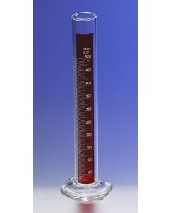 Corning Pyrex 100ml Single Metric Scale Graduated Cylinders, Lifetime Red , Tc