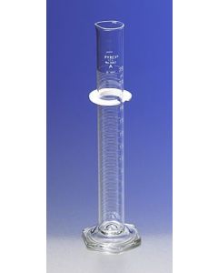 Corning Pyrex 10ml Single Metric Scale Cylinder, Serialized/Certified Class A, White Graduations, Td