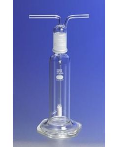 Corning 31770-250ec Gas Washing Bottle, 250 Ml Volume, Stopper Lid, Borosilicate Glass, Reusable