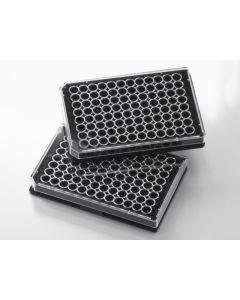Corning Falcon 96 Well Black Flat Bottomtc-Treated Microplate, With Lid, Sterile, 8pack, 32case