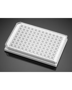 Corning BioCoat Poly-D-Lysine 96 Well White/Clear Flat Bottom TC-Treated Microplate, with Lid, 5/Case