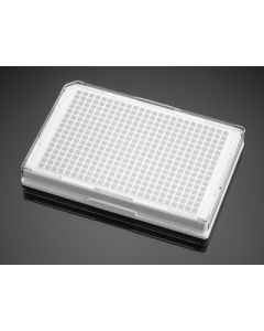 Corning BioCoat Poly-D-Lysine 384 Well White/Clear Flat Bottom TC-Treated Microplate, with Lid, 5/Case