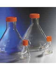Corning 1L Baffled Polycarbonate Erlenmeyer Flask with Flat Cap -