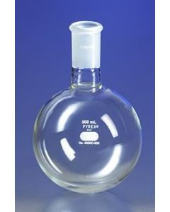 Corning Pyrex 100ml Heavy Wall Short Neck Boiling Flask, Round Bottom, 24/40 Standard Taper Joints -