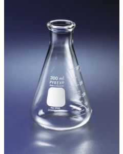 Corning Pyrex 10ml Narrow Mouth Erlenmeyer Flasks With Heavy Duty Rim