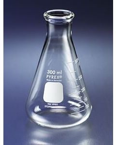 Corning Pyrex 1.5l Narrow Mouth Erlenmeyer Flasks With Heavy Duty Rim