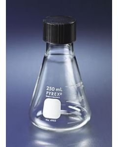 Corning Pyrex 1l Narrow Mouth Erlenmeyer Flask With Phenolic Screw Cap