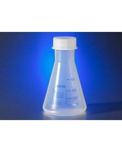 Corning 100ml Reusable Plastic Narrow Mouth Erlenmeyer Flask, Polypropylene With Gl-40 Pp Screw Cap