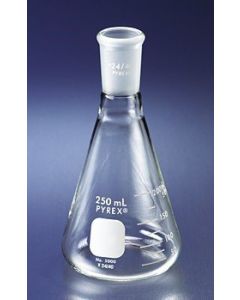 Corning Pyrex 125ml Narrow Mouth Erlenmeyer Flask With 24/40 Standard Taper Joint