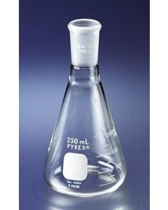 Pyrex 125 ml Narrow Mouth Erlenmeyer Flask With 24/40 Standard Taper Joint