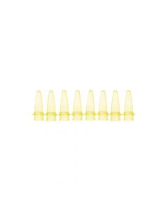 BioPlas 0.2ml Thin Wall Micro Tube, 8 Tubes/Strip, Yellow, 125/Pk