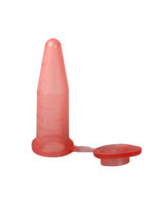BioPlas 0.5ml Thin Wall Micro Tube With Attached Cap Red, 125/Pk