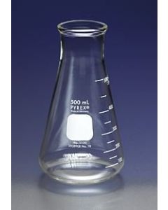 Corning Pyrex 1l Wide Mouth Erlenmeyer Flasks With Heavy Duty Rim