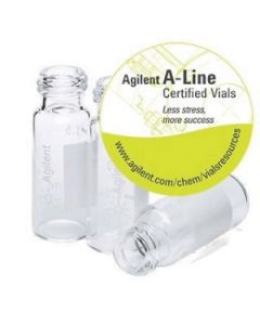 Agilent Technologies A-Line 5190-9590 Vial, 2 mL Volume, Screw Top Closure, Glass, Amber