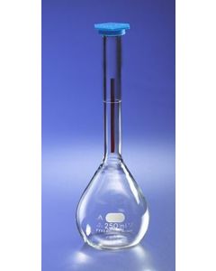 Pyrex 100 ml Class A Lifetime Red Volumetric Flask With Polyethylene Snap-Cap