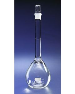 Corning Pyrex 100ml Economy Volumetric Flasks, Glass Standard Taper Stopper