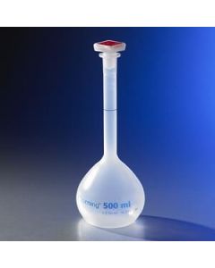 Corning 100ml Class B Reusable Plastic Volumetric Flask, Polypropylene With 14/23 Tapered Pp Stopper