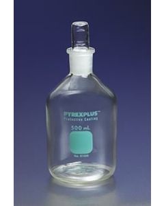 Corning Pyrexplus 125ml Narrow Mouth Reagent Storage Bottles With Standard Taper Stopper