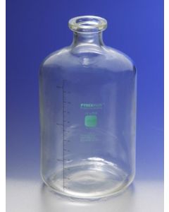 Corning Pyrexplus Coated 13.25l Solution Bottle With Tooled Neck