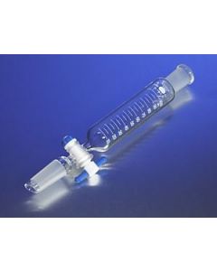 Corning Pyrex 100ml Cylindrical Separatory Funnel, Graduated, Ptfe Product Standard Stopcock, Standard