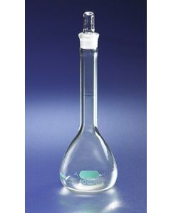 Corning Pyrexplus Coated 200ml Class A Volumetric Flask With Glass Standard Taper Stopper