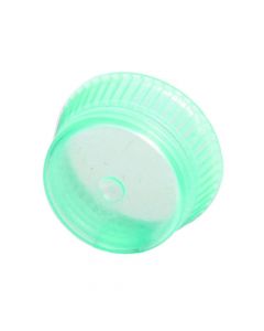 BioPlas 12mm 13mm Uni-Flex Safety Caps For Culture Tubes & Blood Collecting Tubes, Green, 1000/Pk