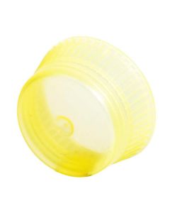 BioPlas 12mm 13mm Uni-Flex Safety Caps For Culture Tubes & Blood Collecting Tubes, Yellow, 1000/Pk