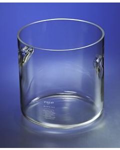 Corning Pyrex 17l Cylindrical Jar With Recessed Handles