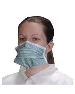 AlphaPro N95 Respirator With 2 Headbands, Niosh Approved, Teal Stripe, Size 8"