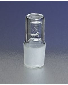 Corning Pyrex No. 13 Hollow Glass Standard Taper Stoppers