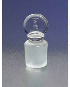 Pyrex No. 13 Solid Glass Pennyhead Standard Taper Stoppers