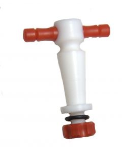 DWK KIMBLE® PTFE Plug, with straight bore 4 mm, 1 per case