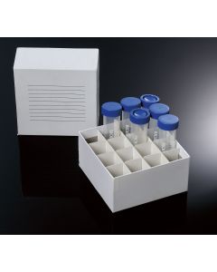 Biologix Cryoking 3 Inch 16 Well Superior White Cardboard Freezer