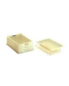 JG Finneran Porvair 05ml Mtp System Abs Plate With Glass 9x17mm Conical Vials & Molded Tan Ptfesilicone Liner