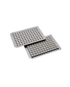 JG Finneran Porvair 96 Square Well Prescored Gray Molded Ptfesilicone Mat To Fit 219006, 219008 & 219009