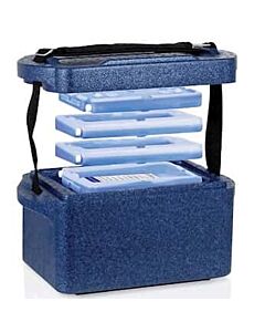 Antylia Argos PolarSafe® Transport Box 5 L with Two 4°C End-Caps and Two 4°C Frames
