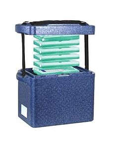 Antylia Argos PolarSafe® Transport Box 10 L with Two 22°C End-Caps and Four 22°C Frames