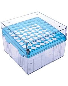 Antylia Argos Magne-Box™ Magnetic Polycarbonate Cryo-Boxes, Tall 81-Place, Blue, 5 1/4 x 5 1/4 x 3 3/4"; 4/PK