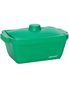 Antylia Argos PolarSafe® Foam Rectangular Ice Pan with Lid, 4 L, Green