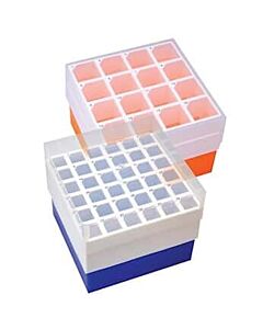 Antylia ArgosPolypropylene Freezer Box, 16 x 50 mL, Orange; 2/Pk