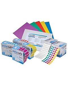 Antylia Argos PolarSafe® Label Dots, Laser Printer, 19 mm dia, White; 108 x 20 Sheets