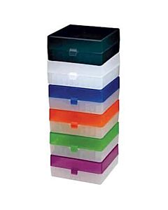 Antylia Argos100-Place PP Mictrotube Storage Box, Purple; Pack of 5
