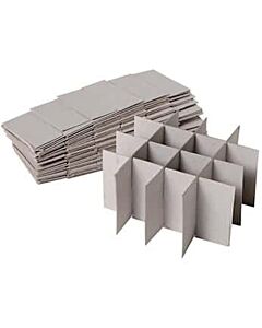 Antylia Argos PolarSafe® Cardboard Freezer Box Divider, 5-3/8" x 5-3/8" x 2-3/4", 16-Place, for 50 mL Tubes; Pack of 12