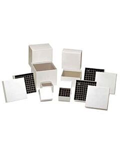 Antylia Argos PolarSafe® Cardboard Freezer Box Divider, 2-5/8" x 2-5/8" x 1-1/4", 25-Place; Pack of 12