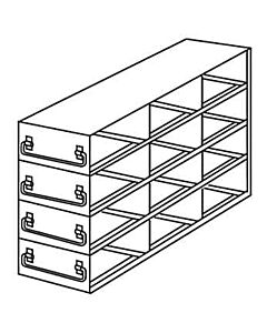 Antylia ArgosUpright Freezer Drawer Rack for 100-Place Slide Boxes, 3 x 4 Array