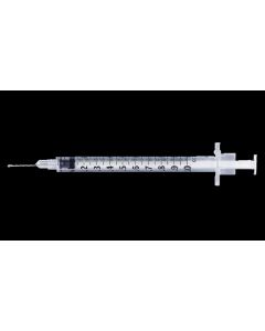BD 1 mL BD® Allergy Syringe with Permanently Attached 27 G x 3/8 in. Intradermal Bevel Needle