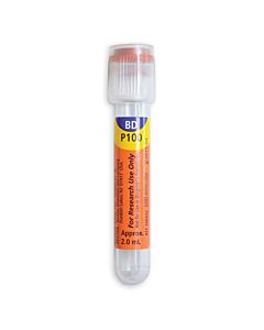 BD P100 Blood Collection Tube, 2 ml, 13 x 75 mm, Clear