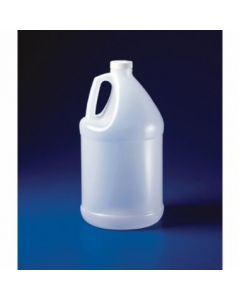 Bel-Art Jug-Style 4 Liter (1 Gallon) Polyethylene Bottles With Handle; 38mm Closure (Pack Of 12)