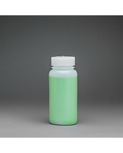 Bel-Art Precisionware Wide-Mouth 250ml (8oz) High-Density Polyethylene Bottles; Polypropylene Cap, 45mm Closure (Pack Of 12)