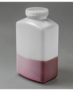 Bel-Art Polystormor Square Edge, Wide-Mouth 1000ml (32oz) Polyethylene Bottles; Polypropylene Cap, 53mm Closure (Pack Of 6)